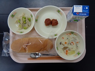 12月7日の学校給食（小学校A献立）の写真
