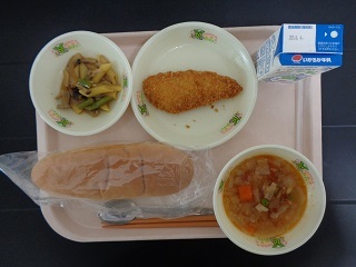 2月24日の学校給食（小学校A献立）の写真