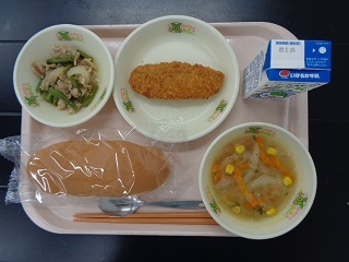 7月14日の学校給食（小学校B献立）の写真