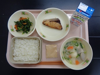 1月15日の学校給食（小学校A献立）の写真