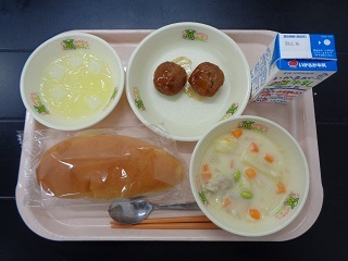 2月6日の学校給食（小学校B献立）の写真