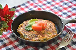 野菜パンケーキの写真