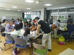 生駒台小学校へ戻ってワークショップでの話し合い