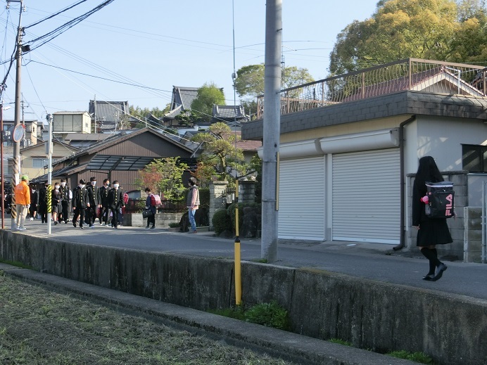 壱分町東自治会防犯パトロール見守り隊の活動。