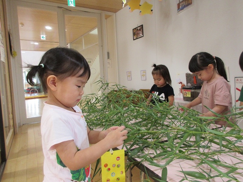 4歳児　笹飾り