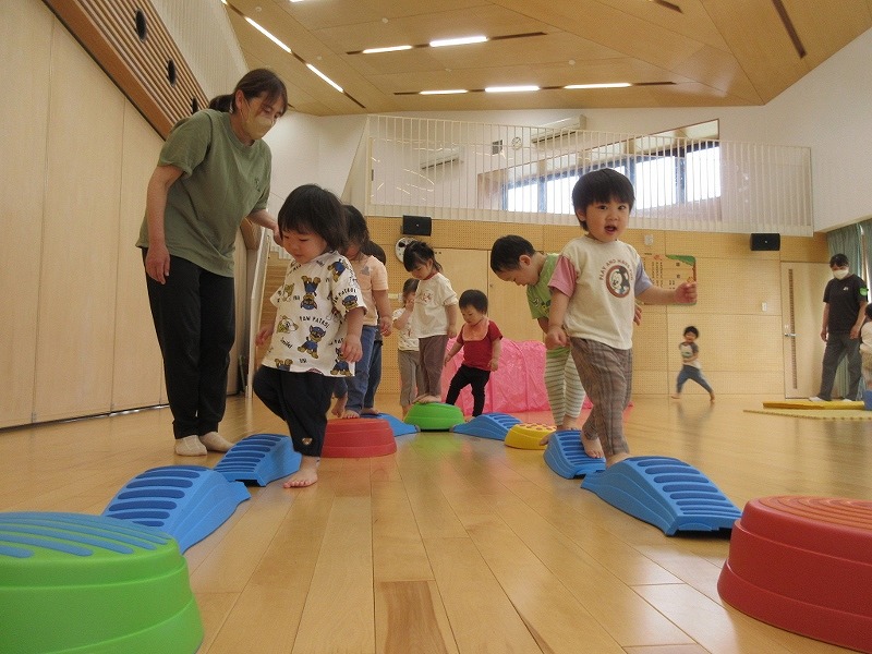 2歳児サーキット遊び