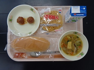 10月14日の学校給食（小学校A献立）の写真