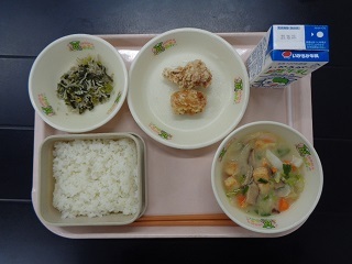 10月20日の学校給食（小学校A献立）の写真