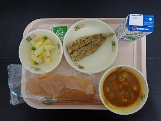 11月11日の学校給食（小学校A献立）の写真