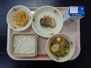 11月22日の学校給食（小学校A献立）の写真