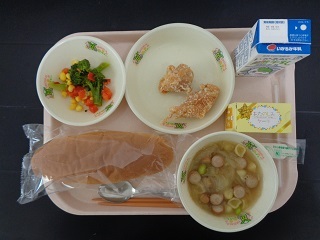 12月14日の学校給食(小学校A献立)の写真