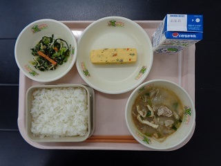 12月20日の学校給食（小学校A献立）の写真