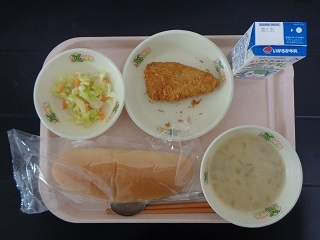 1月13日の学校給食（小学校A献立）の写真