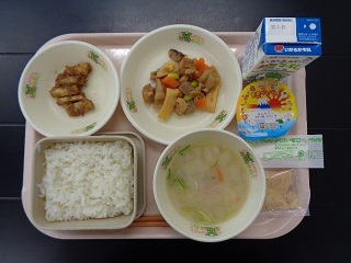 1月14日の学校給食（小学校A献立）の写真