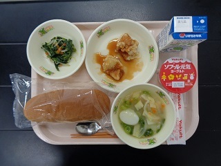 1月20日の学校給食（小学校A献立）の写真