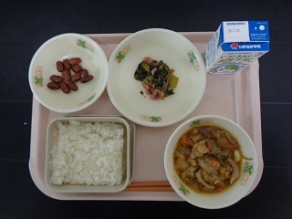 1月21日の学校給食(小学校A献立)の写真