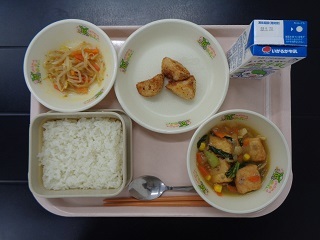 2月21日の学校給食（小学校A献立）の写真