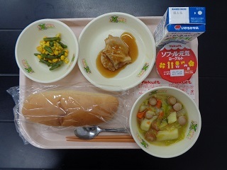 3月10日の学校給食（小学校A献立）の写真