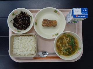 10月6日の学校給食（小学校B献立）の写真