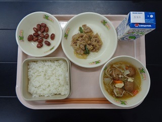 10月20日の学校給食（小学校B献立）の写真