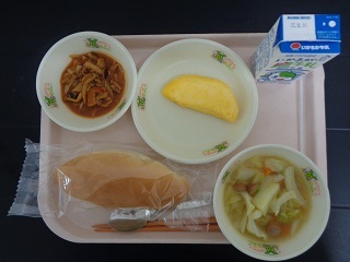 10月21日の学校給食(小学校B献立)の写真