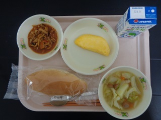 10月21日の学校給食（小学校B献立）の写真