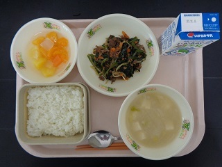 11月1日の学校給食（小学校B献立）の写真