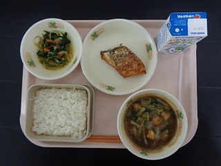 12月3日の学校給食(小学校B献立)の写真