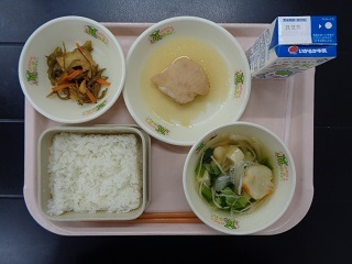 12月6日の学校給食（小学校B献立）の写真