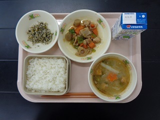 12月20日の学校給食（小学校B献立）の写真