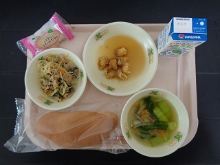 12月21日の学校給食(小学校B献立)の写真
