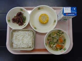 1月14日の学校給食（小学校B献立）の写真