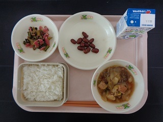 1月28日の学校給食（小学校B献立）の写真