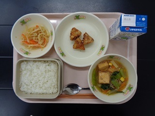 2月14日の学校給食（小学校B献立）の写真