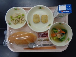 3月10日の学校給食（小学校B献立）の写真