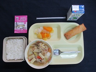 12月6日の学校給食（中）の写真