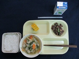 1月12日の学校給食（中）の写真