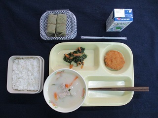 1月28日の学校給食（中）の写真
