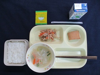 2月14日の学校給食（中）の写真