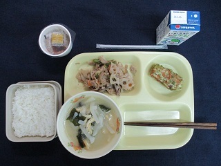 3月18日の学校給食（中）の写真