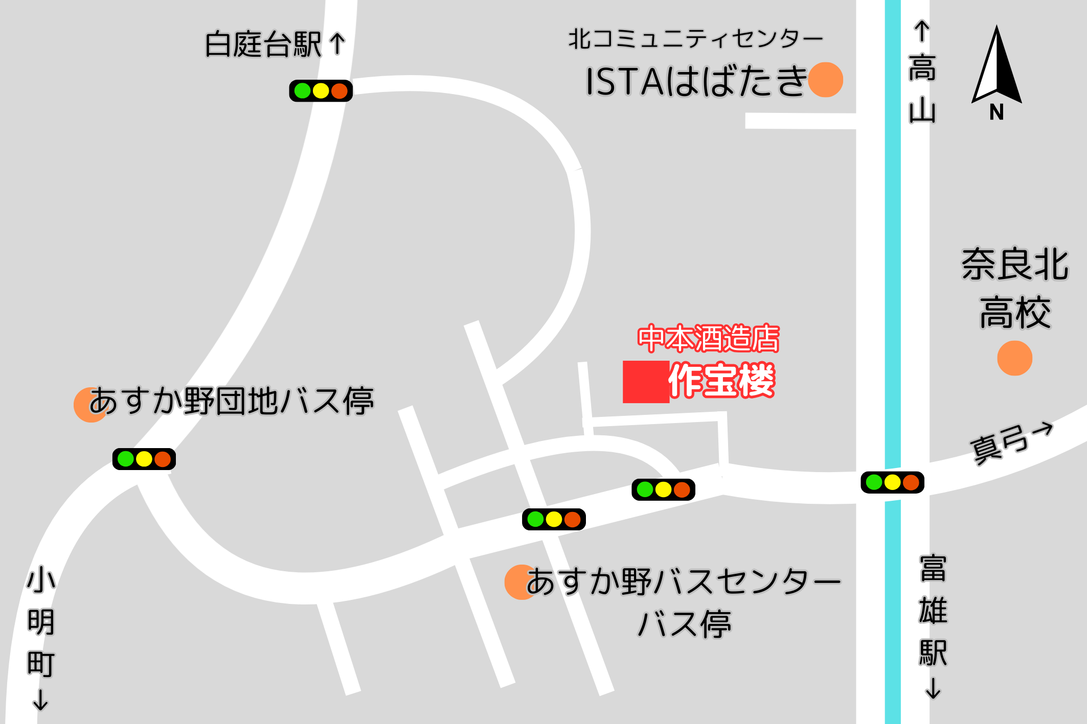 中本酒造店MAP
