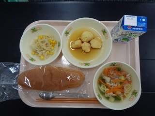 4月14日の学校給食（小学校A献立）の写真