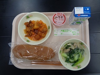 4月21日の学校給食（小学校A献立）の写真