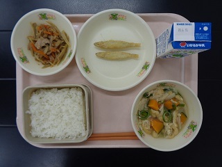 6月6日の学校給食（小学校A献立）の写真