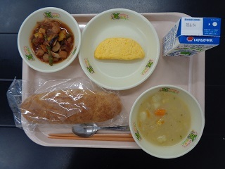 6月16日の学校給食（小学校A献立）の写真