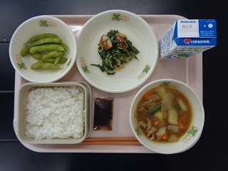 6月22日の学校給食（小学校A献立）の写真