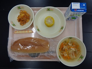6月28日の学校給食（小学校A献立）の写真