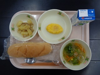 9月1日の学校給食（小学校A献立）の写真