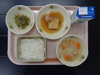 9月5日の学校給食（小学校A献立）の写真