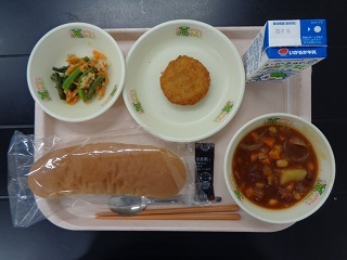 9月8日の学校給食（小学校A献立）の写真